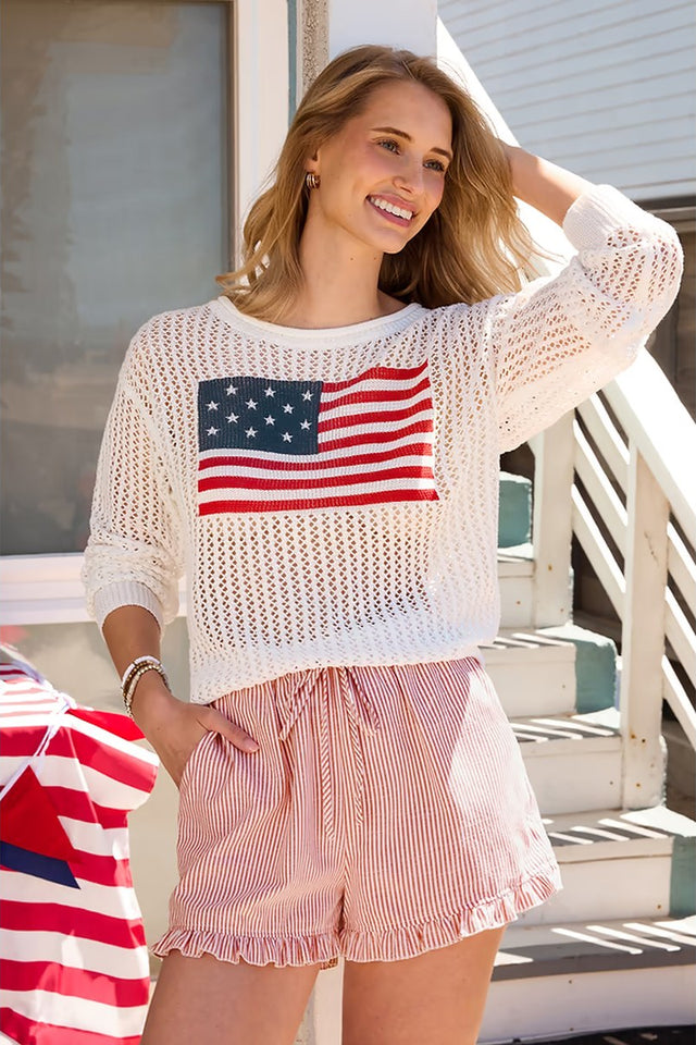 Americana Crochet Cover-Up Set