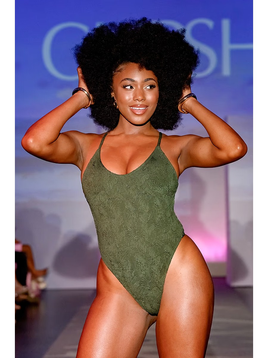 Olive Oasis One-Piece front