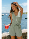 Riviera Button-Front Jumpsuit front