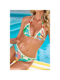Tulum Halter Triangle Bikini - White (front)