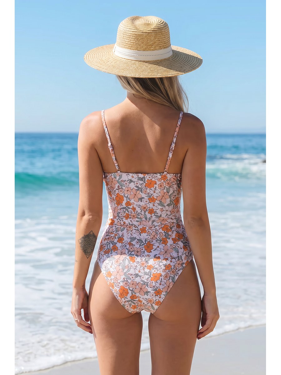 Coral Bloom One-Piece back