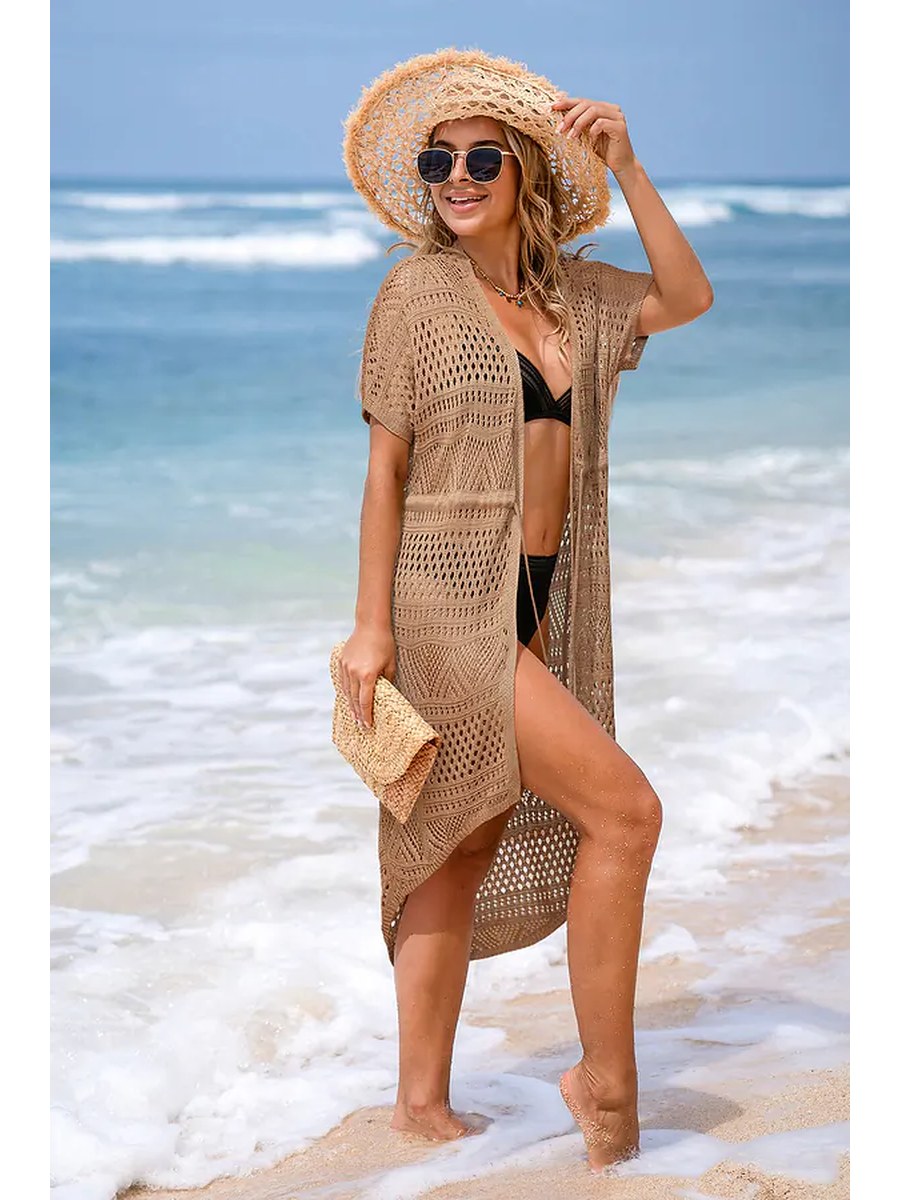 Tulum Crochet Kaftan front