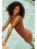 Sunset Scallop One-Piece front