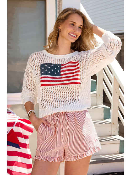 Americana Crochet Cover-Up Set front