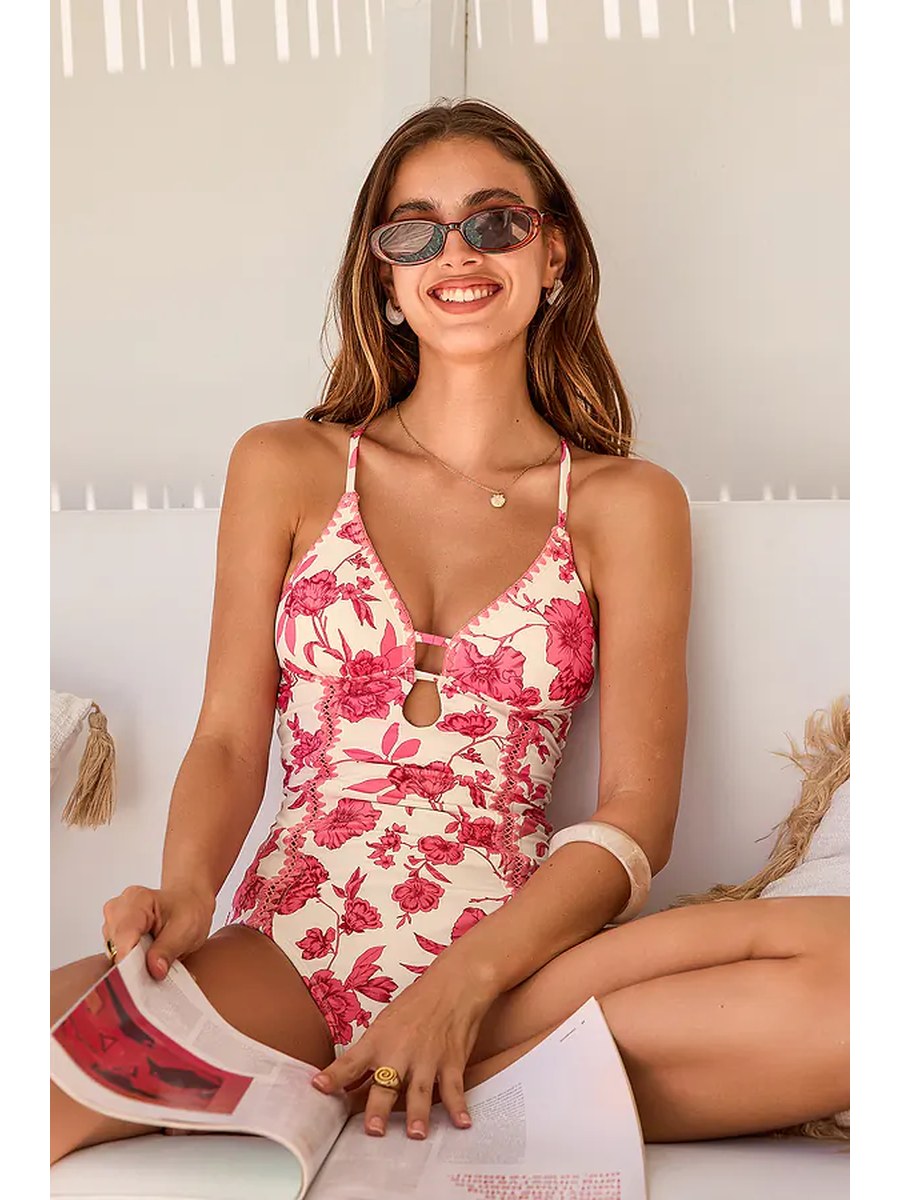 Rose Garden Cutout One-Piece front