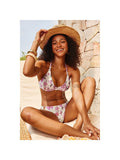 White Capri Floral Underwire Bikini - White (front)