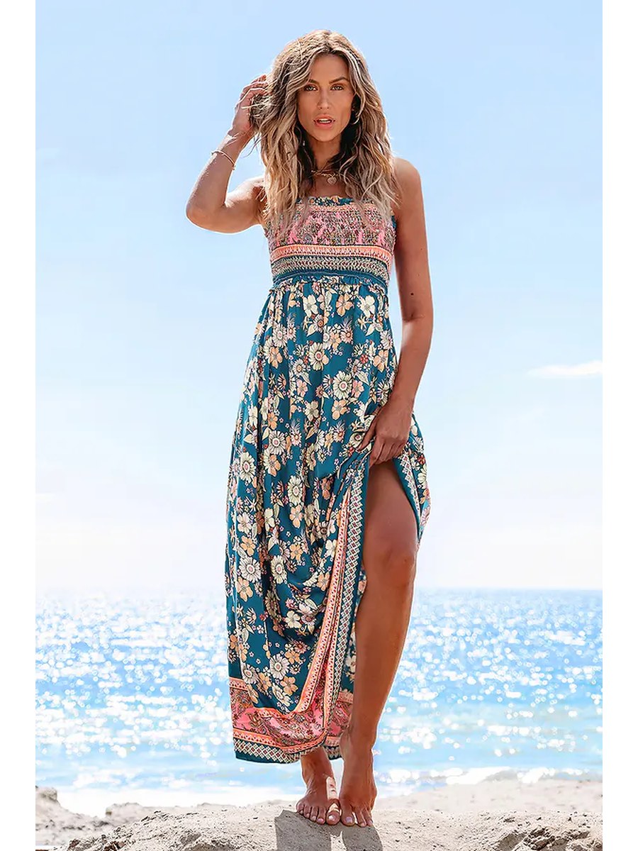 Oasis Floral Maxi Dress front