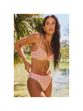 Capri Gingham Underwire Bikini - Pink (front)
