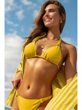 Golden Sun Knot Bikini front