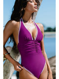 Amethyst Ruched One-Piece front