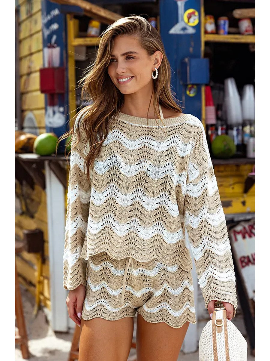 Tulum Wavy Crochet Set front