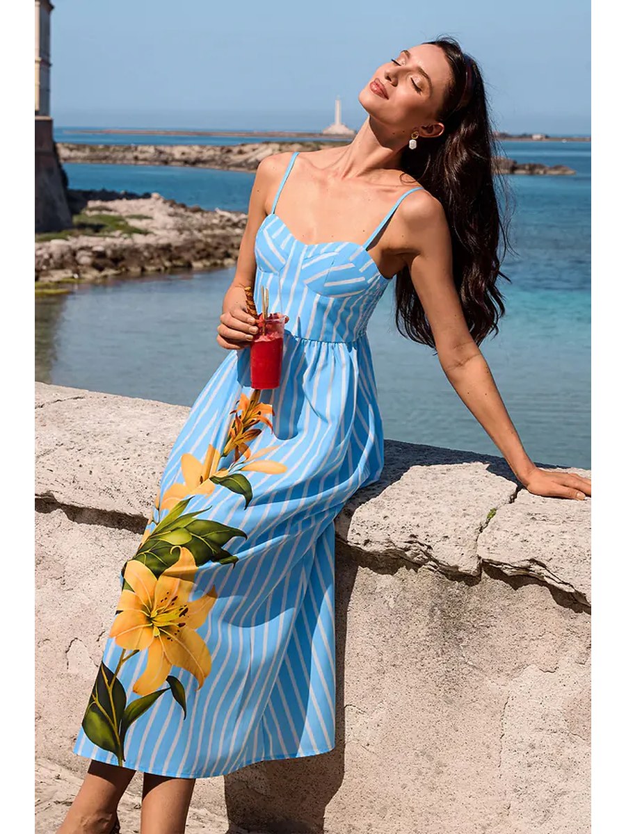Riviera Floral Cover-Up front
