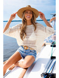Capri Crochet Beach Kaftan front