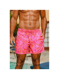 Waikiki Floral Swim Trunks - Pink (front)