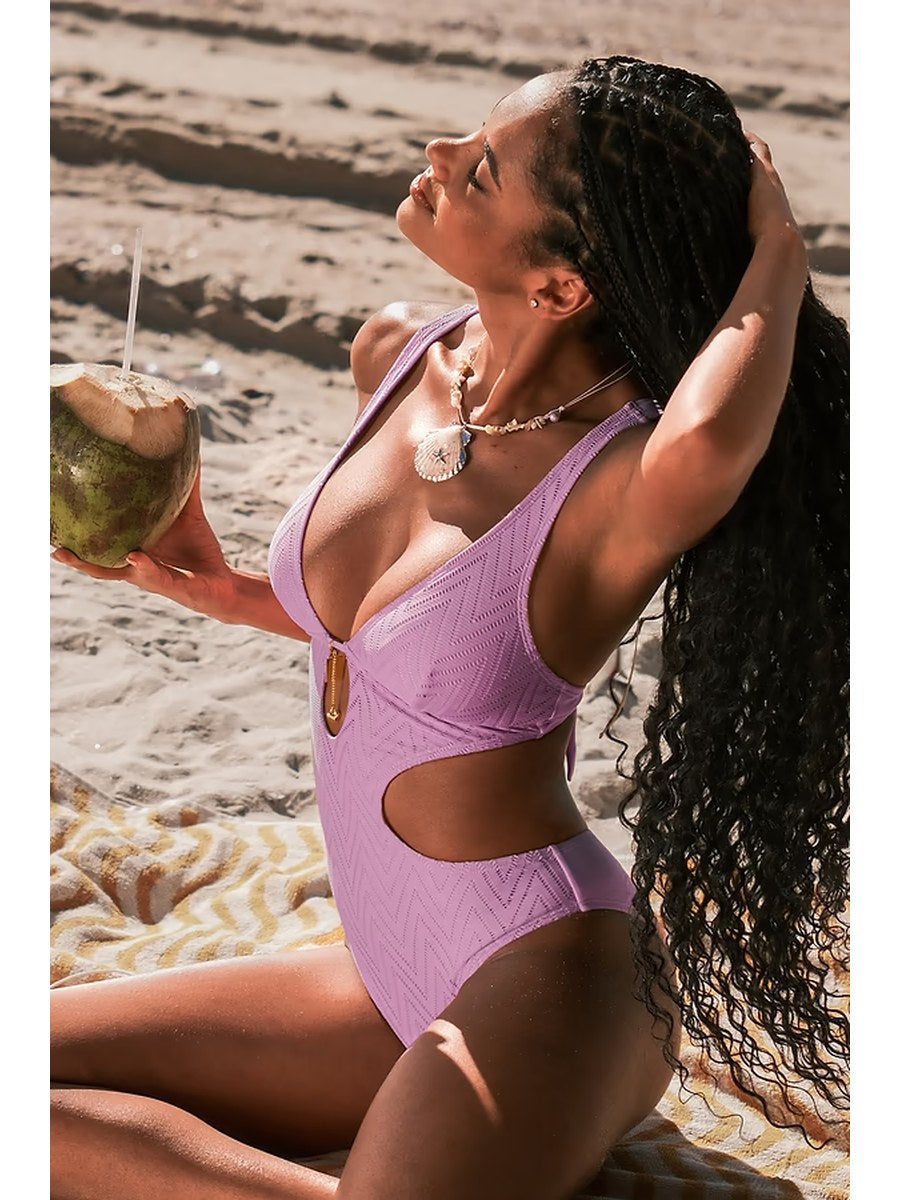 Lavender Cove One-Piece front