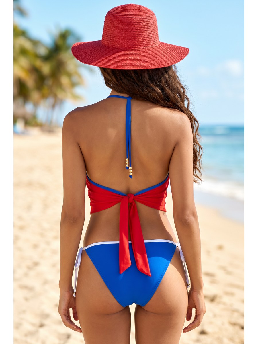 Americana Tie-Side Bikini back