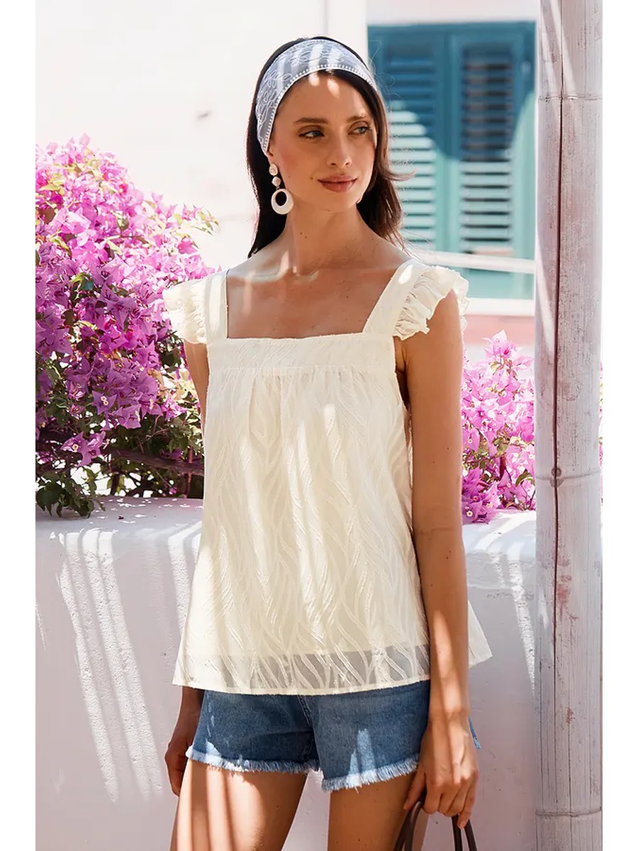 Mykonos Ruffle Cover-Up front