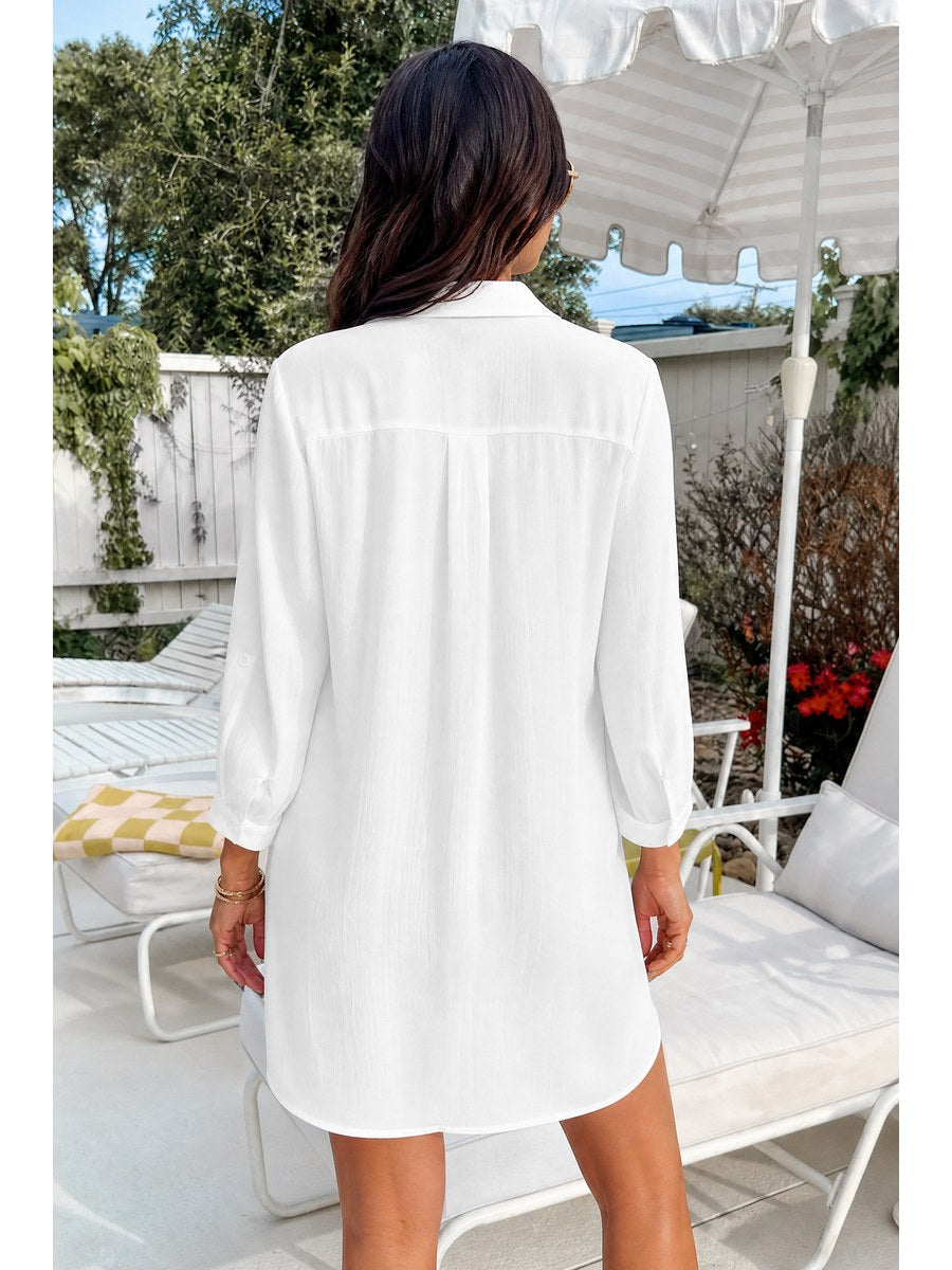 Breeze Button-Down Cover-Up back