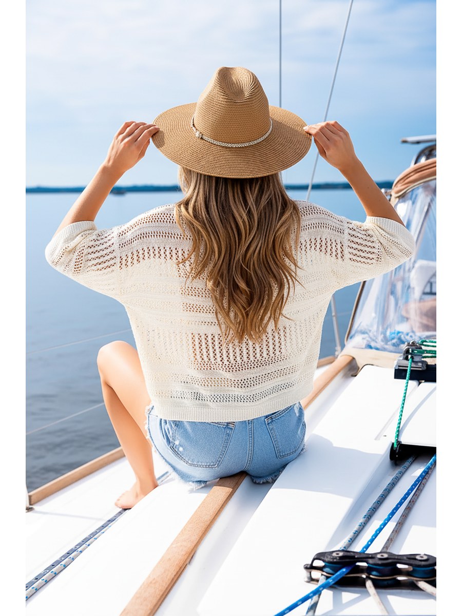 Capri Crochet Beach Kaftan back