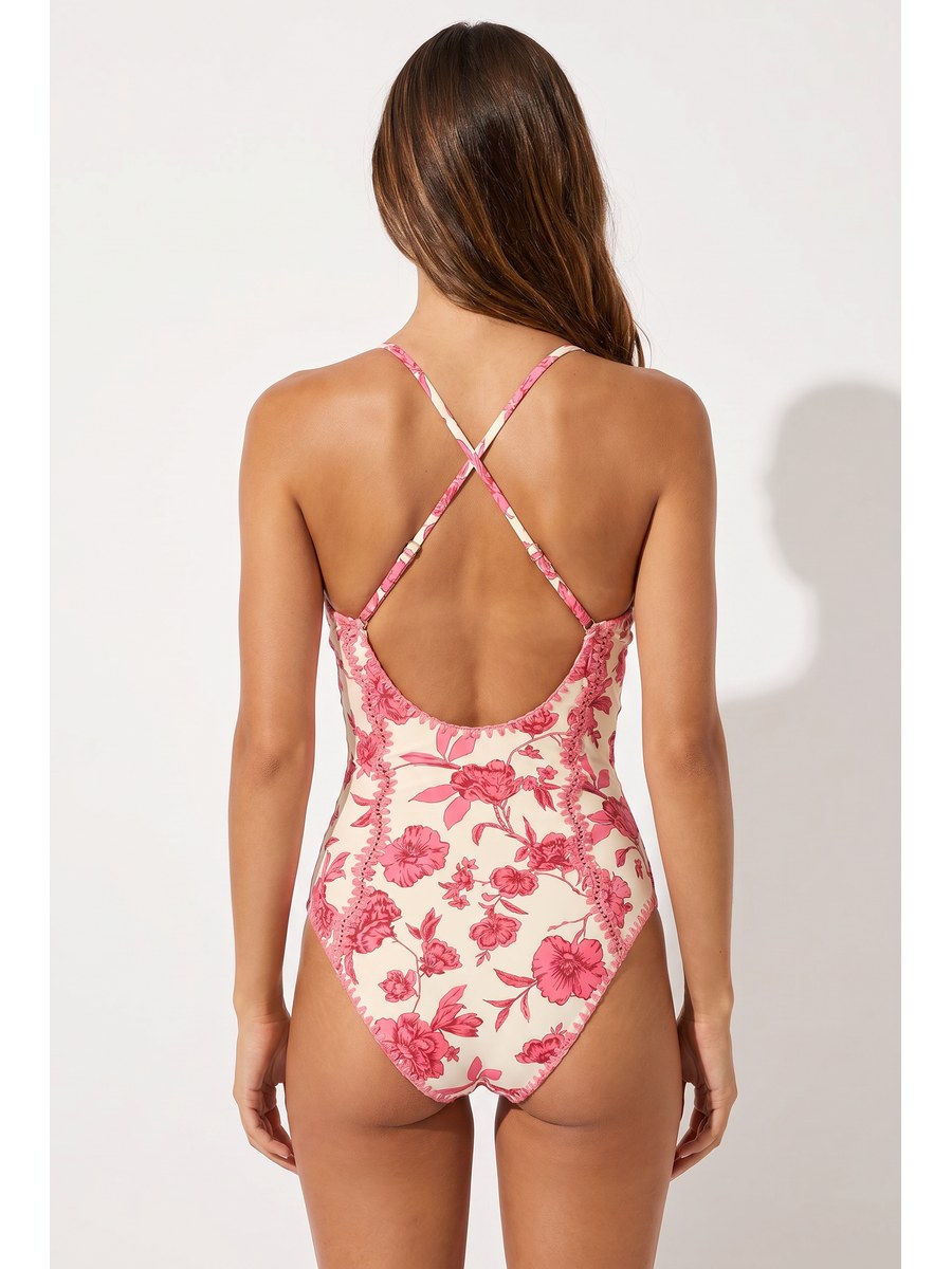 Rose Garden Cutout One-Piece back