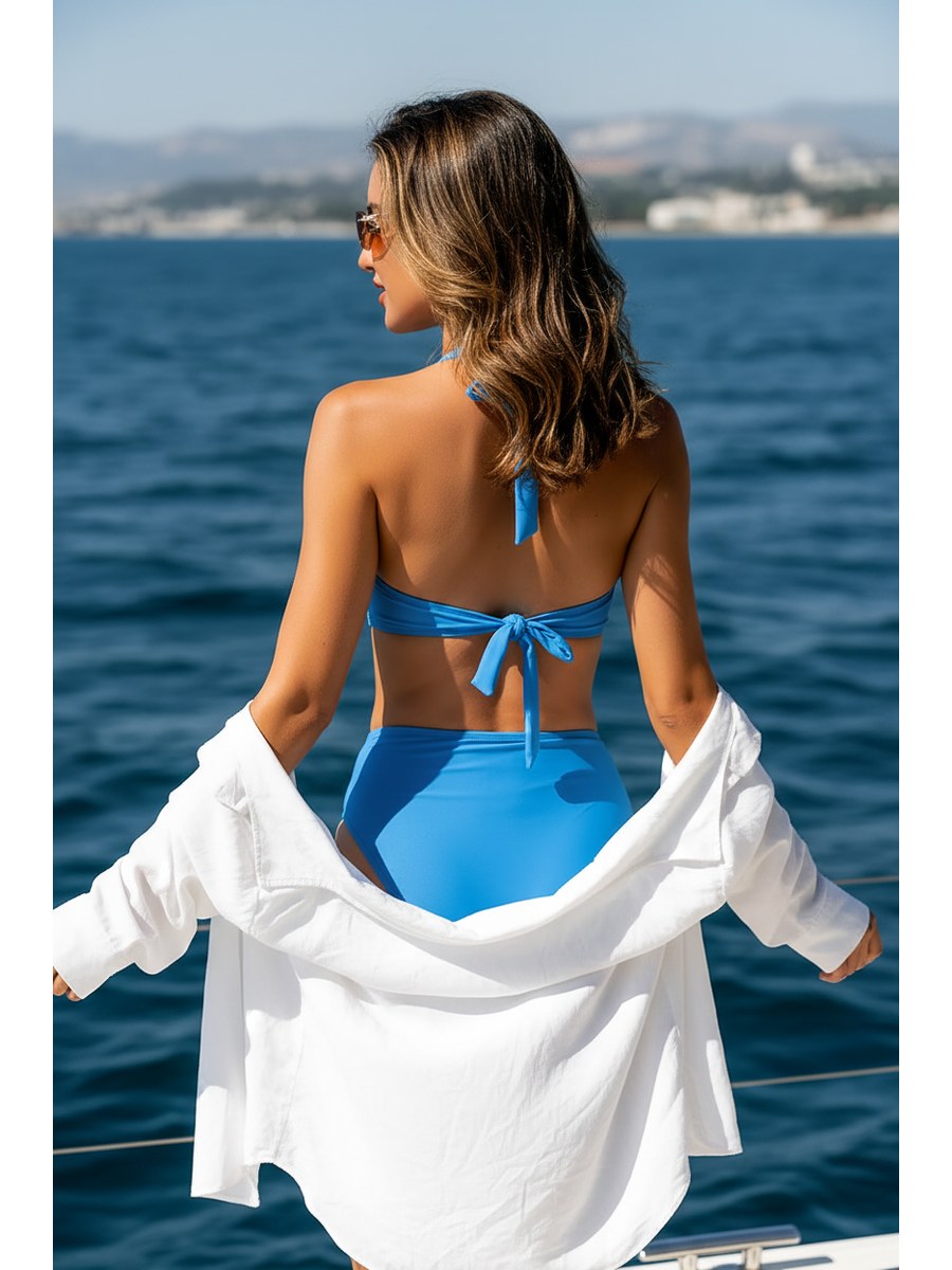 Capri High-Waisted Bikini back