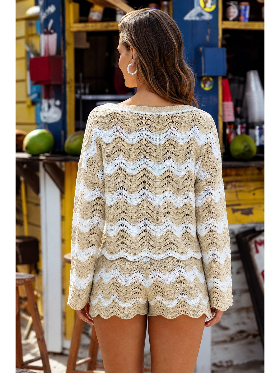 Tulum Wavy Crochet Set back